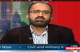 Umar Riaz Abbasi with Javed Chouhdry on Express News (17th March 2015)