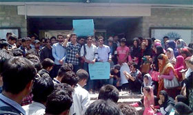 گلگت: مصطفوی سٹوڈنٹس موومنٹ کے زیراہتمام سانحہ صفورا کراچی کی پرزور مذمت