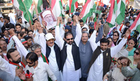Opposition parties stage joint demonstration against load-shedding