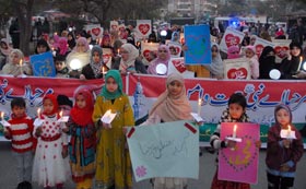اسلام آباد: منہاج القرآن ویمن لیگ کے زیراہتمام استقبال ربیع الاول کینڈل واک کا انعقاد