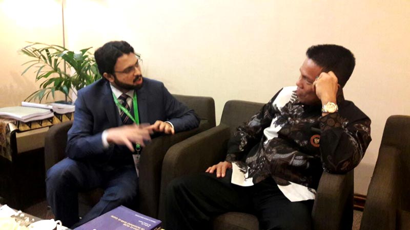 Dr Hassan Mohi-ud-Din Qadri calls on Head of the Counter-Terror Department of Indonesia