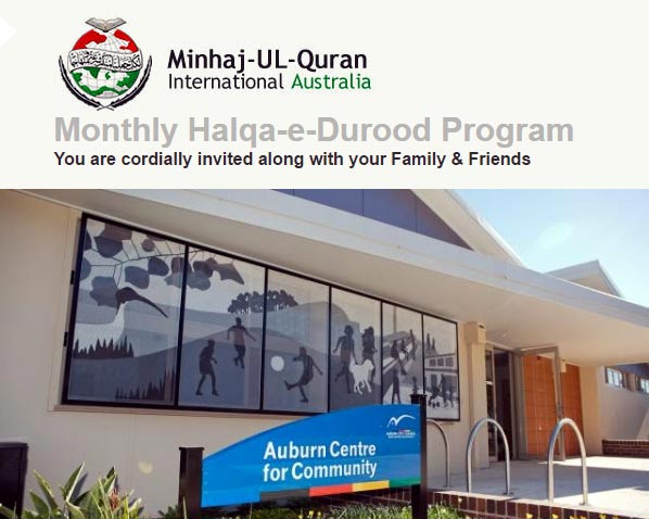Australia: Monthly-Halqa-e-Durood-Program-by-MQI