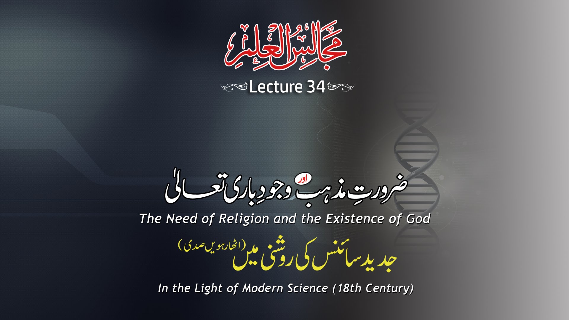 Majalis-ul-ilm (Lecture 34) - by Shaykh-ul-Islam Dr Muhammad Tahir-ul-Qadri