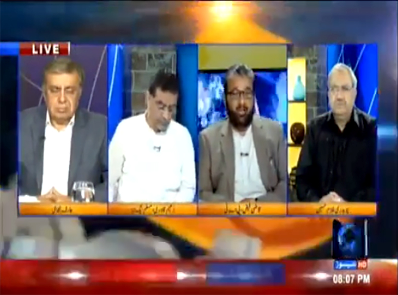 Qazi Faiz-ul-Islam with Ch Ghulam Hussain on 24 Channel