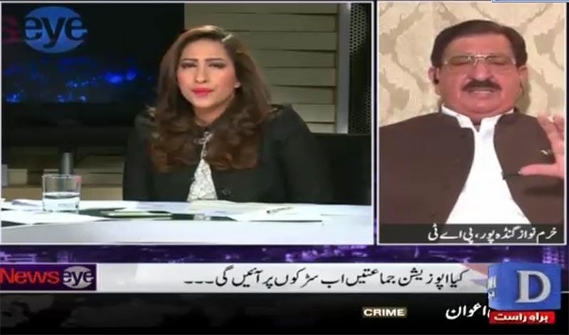 khurram Nawaz Gandapur With Mehar Abbasi On Dawn News in News Eye