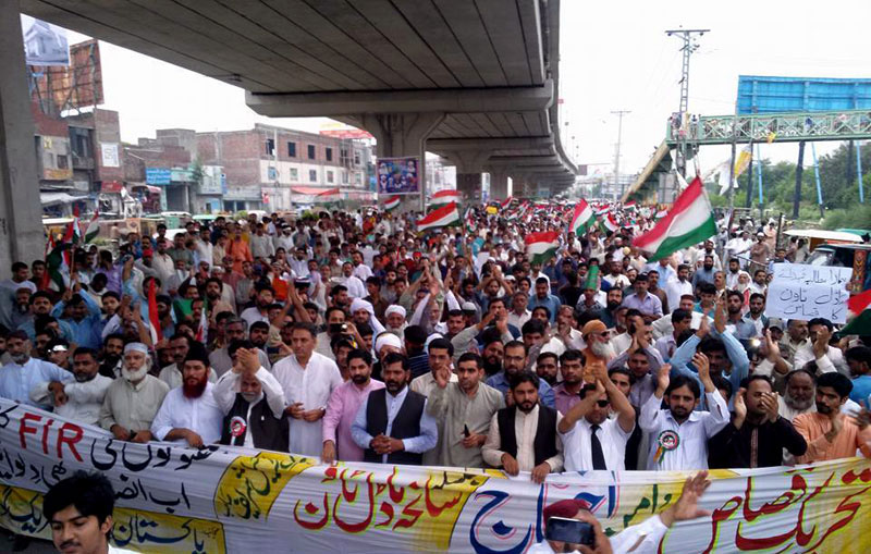 گوجرانوالہ: پاکستان عوامی تحریک کا قصاص مارچ اور دھرنا