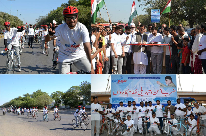 Minhaj Youth League’s cycle caravan kicks off from Karachi