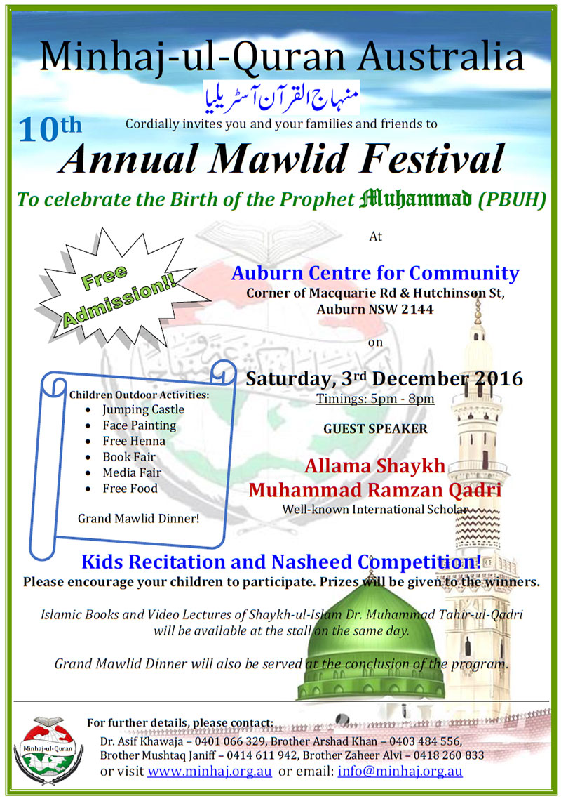 Australia: Annual Mawlid Festival in Auburn Sydney