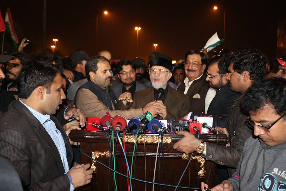 Acid test of state institutions has begun: Dr Tahir-ul-Qadri talks to media at Lahore Airport