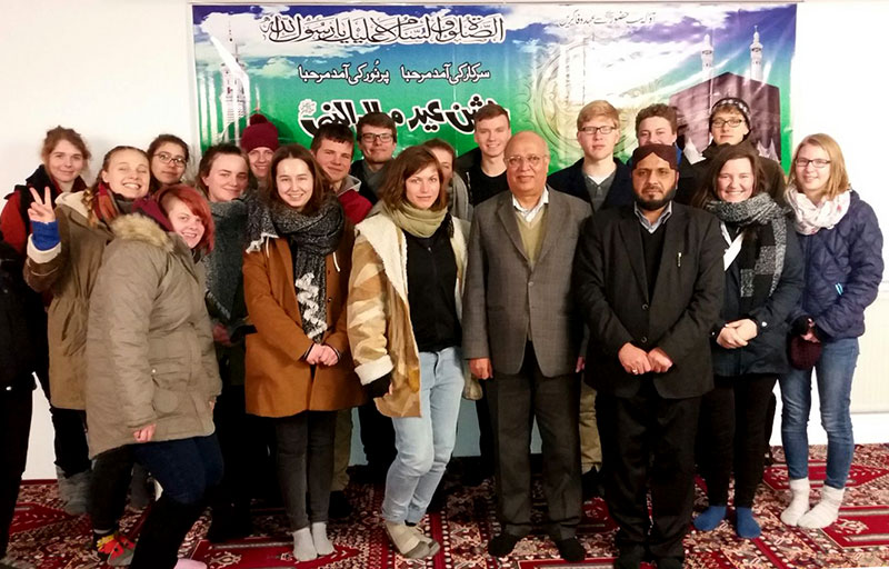 جرمنی: یو این او کے طلباء وفد کا منہاج القرآن اسلامک سنٹر برلن کا دورہ