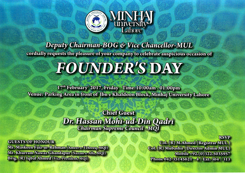 MUL to hold Founder's Day celebration on Friday