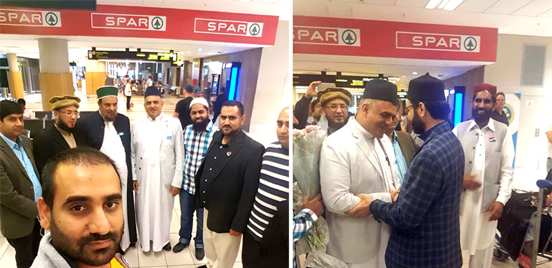 ساؤتھ افریقہ: ڈاکٹر حسن محی الدین قادری کیپ ٹاؤن پہنچ گئے، ایئرپورٹ پر شاندار استقبال