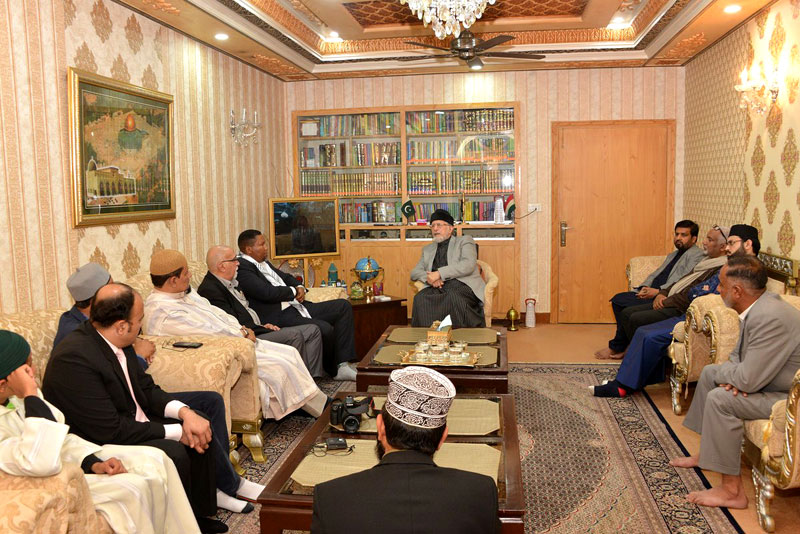 Mandla Mandela, the grandson of Nelson Mandela, calls on Dr Muhammad Tahir-ul-Qadri