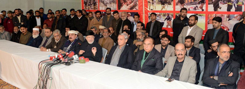 Dr Tahir-ul-Qadri along with the Steering Committee announces countrywide protest movement from January 17