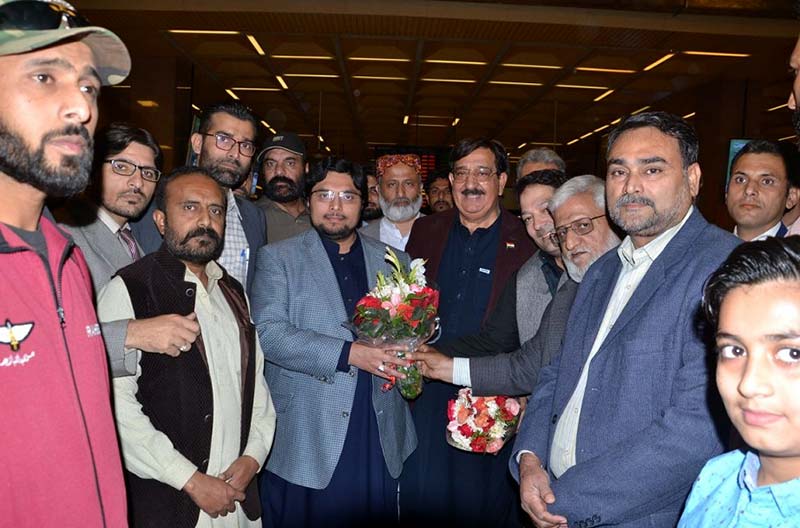 ڈاکٹر حسین محی الدین قادری اور خرم نواز گنڈاپور تنظیمی دورہ پر کراچی  پہنچ گئے