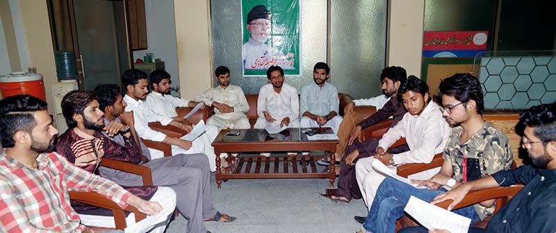 مصطفوی سٹوڈنٹس موومنٹ فیصل آباد کی ایگزیکٹو کور کمیٹی کا اجلاس
