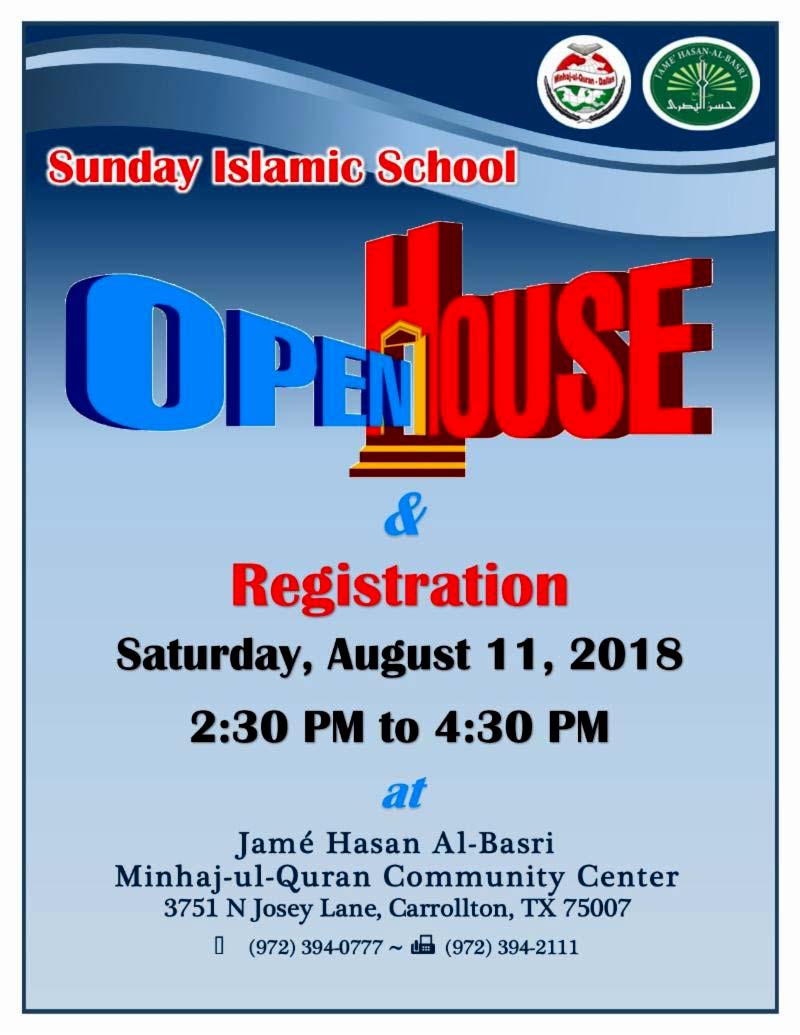 MQI USA Sunday Islamic School (Registration)