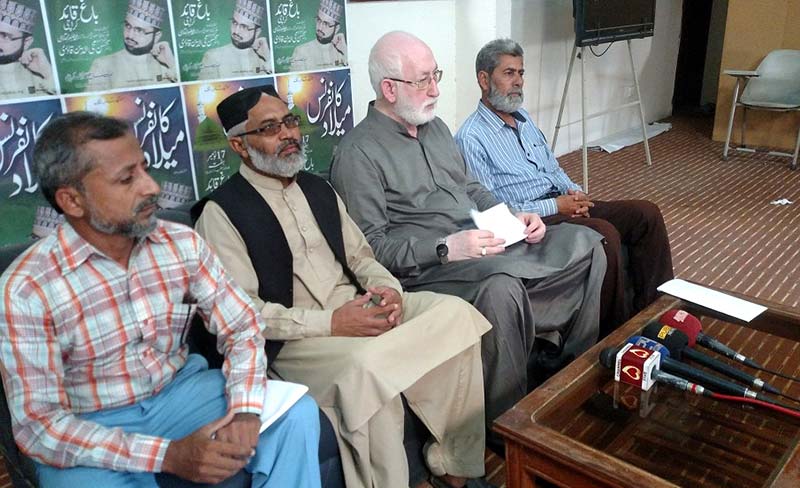 کراچی: منہاج القرآن کراچی کی میلاد مصطفیﷺ کانفرنس 17 نومبر کو ہو گی: قاضی زاہد حسین، نعیم انصاری، مرزا جنید کی پریس کانفرنس