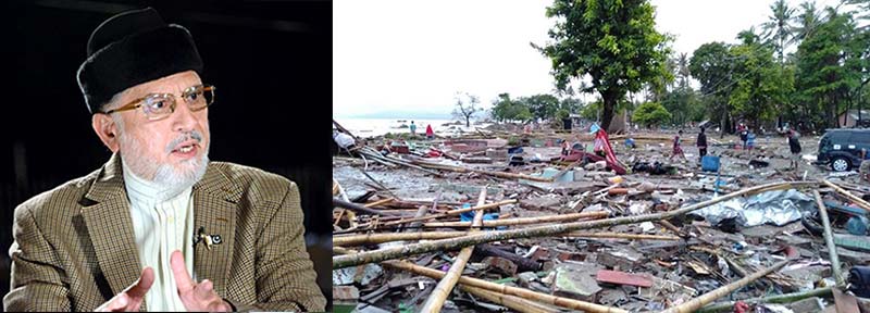 انڈونیشیا میں سونامی کی ہلاکتوں اور تباہ کاریوں پر ڈاکٹر طاہرالقادری کا اظہار افسوس