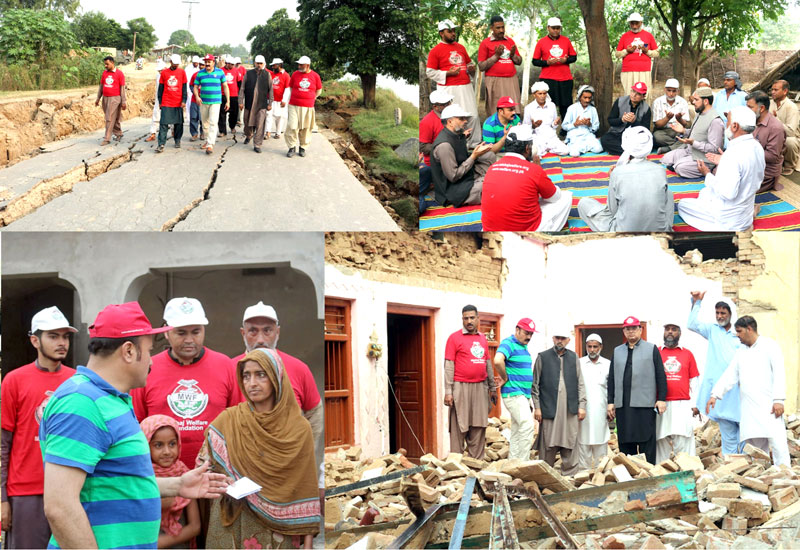 MWF in action in earthquake-hit areas