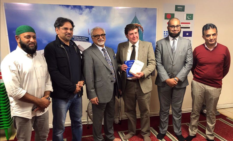 MP Andrew Lewer کا منہاج القرآن انٹرنیشنل نارتھ ہمپٹن کا دورہ