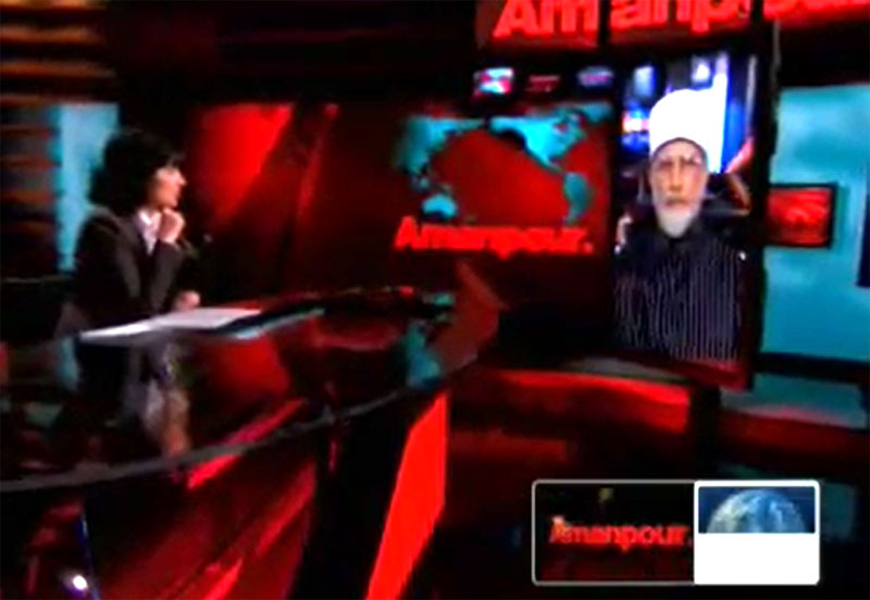Dr Muhammad Tahir-ul-Qadri on CNN with Amanpour on Fatwa against terrorism