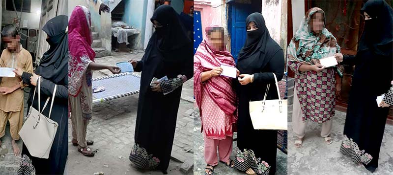 جہلم: WOICE زیراہتمام کوٹلہ فقیر میں 25 مستحق خواتین میں کیش کی تقسیم