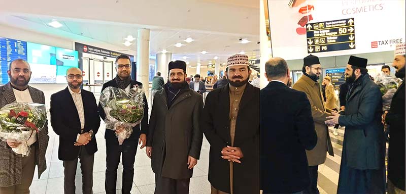 ڈنمارک : ڈاکٹر حسن محی الدین قادری دورہ یورپ کے لیے کوپن ہیگن پہنچ گئے