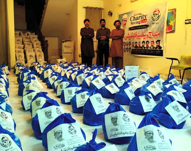 ملتان: منہاج ویلفیئر فاؤنڈیشن نے امدادی سرگرمیوں کے فیز ٹو میں 200 خاندانوں تک راشن پہنچا دیا