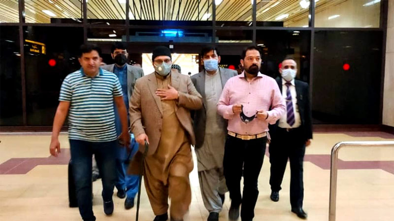 ڈاکٹر حسین محی الدین قادری تنظیمی وزٹ پر کراچی پہنچ گئے