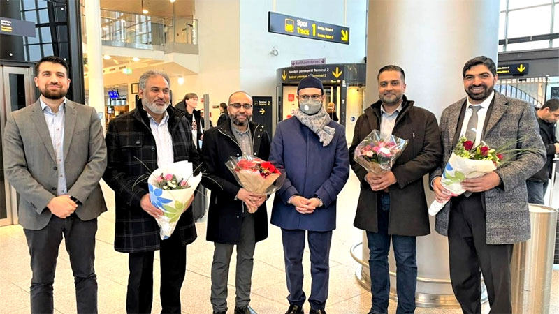 ڈاکٹر حسن محی الدین قادری 4 روزہ تنظیمی دورے پر سویڈن کے شہر مالمو پہنچ گئے