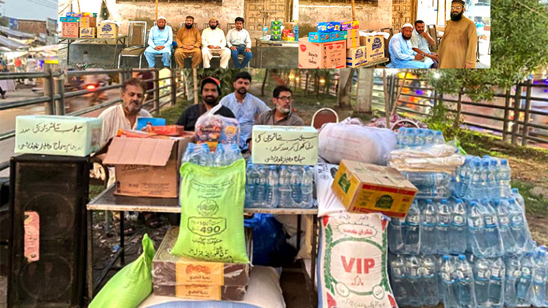 منہاج القرآن لاہور کے زیراہتمام مختلف مقامات پر سیلاب متاثرین کے لیے امدادی کیمپ