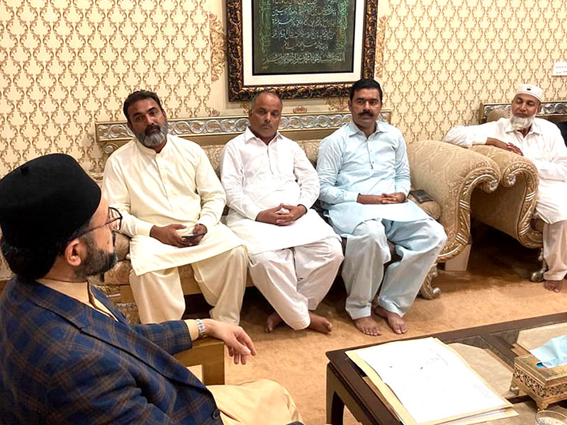 تحریک منہاج القرآن ضلع سیالکوٹ کے ذمہ داران کی ڈاکٹر حسن محی الدین قادری سے ملاقات