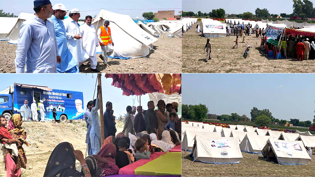 Quality medical care being provided to flood victims in tent settlements