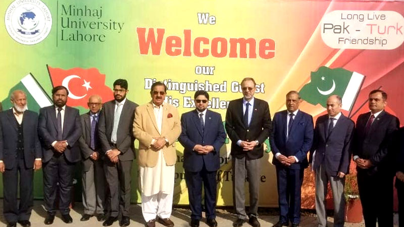 Turkiye's Ambassador visits Minhaj University Lahore along with a delegation