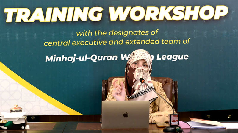 Dr Ghazala Qadri addresses training session with the MWL Pakistan team