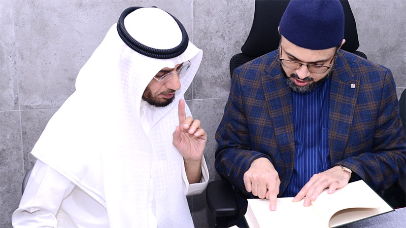 Dr. Hassan Mohi-ud-Din Qadri calls on Islamic Scholar Dr. Muhammad Al-Awadi in Kuwait