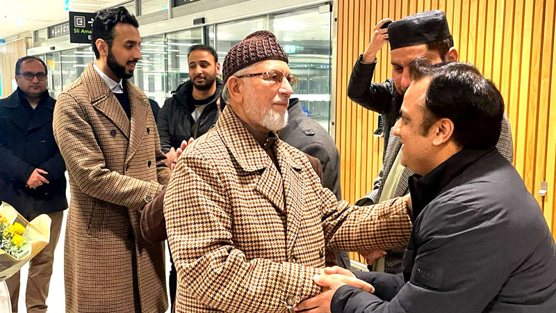 تحریک منہاج القرآن انٹرنیشنل کے بانی و سرپرست اعلیٰ شیخ الاسلام ڈاکٹر محمد طاہرالقادری کا ڈبلن ائرپورٹ پہنچنے پر پرتپاک استقبال