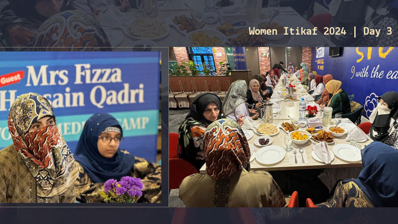 Mrs. Fizzah Hussain Qadri had an iftar with Medical team in itikaf 2024