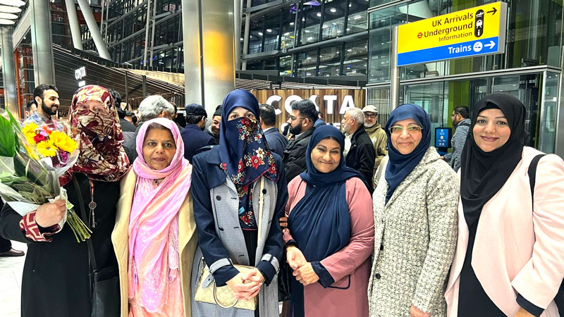 Dr Ghazala Qadri reached London and recieves warm welcome