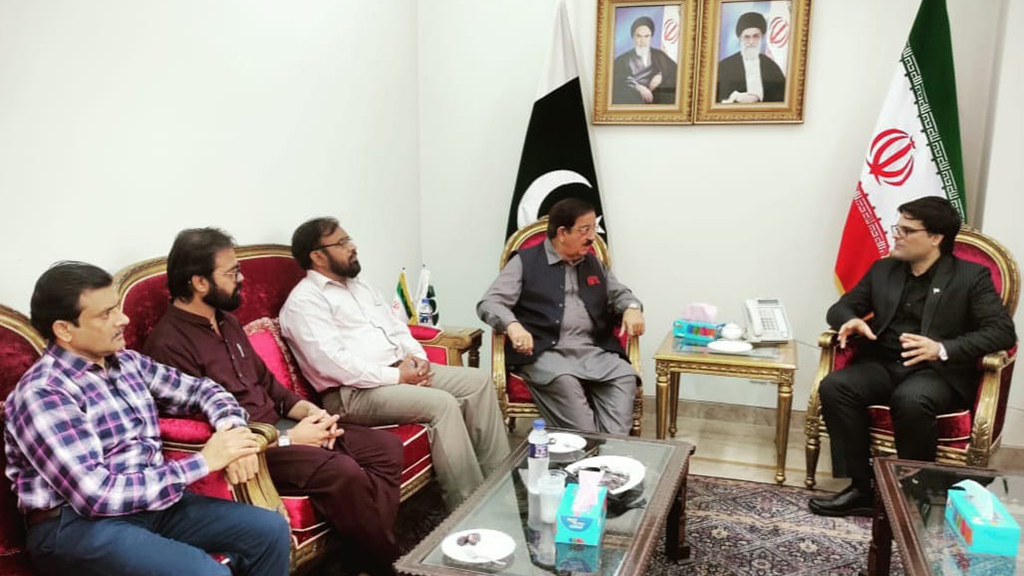 Khurram Nawaz Gandapur meets with Deputy Consul General of Iran Agha Ali Asghar Moghari