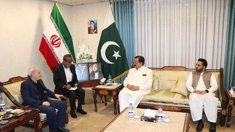 Khurram Nawaz Gandapur meets Iranian Ambassador, expresses condolences to him