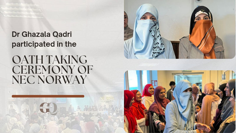 Norway: Dr Ghazala Qadri attends the NEC Oath Taking ceremony