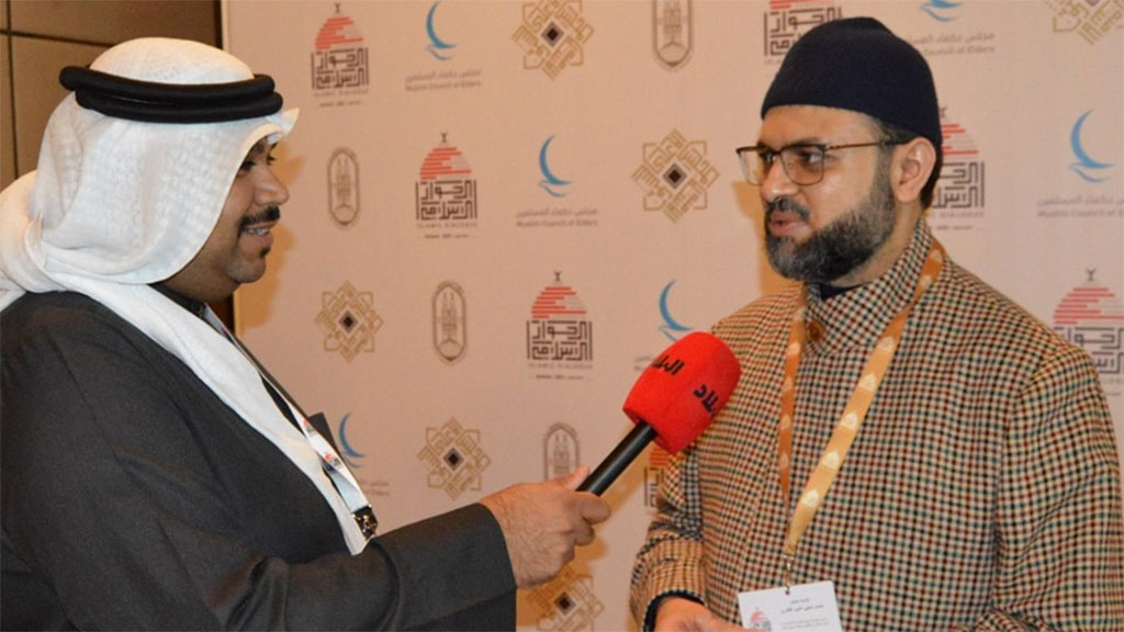 Dr. Hassan Mohiuddin Qadri Advocates Medinian Constitution in Arab Media Interviews at Intra-Muslim Islamic Dialogue Conference