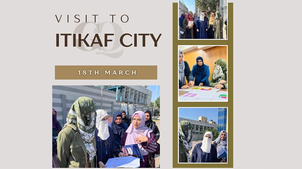 Visit of Dr. Ghazala Qadri to Women Itikaf city