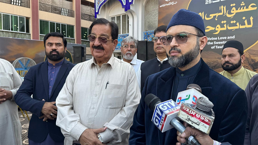 Dr. Hassan Mohi-ud-Din Qadri visits Itikaf City ahead of its formal beginning 