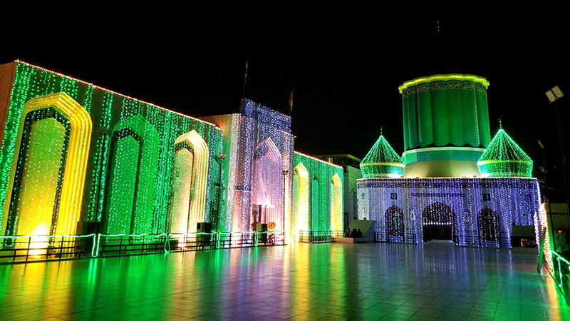 Celebrating Rabi-ul-Awwal 2025: MQI Central Secretariat Adorned with Lights