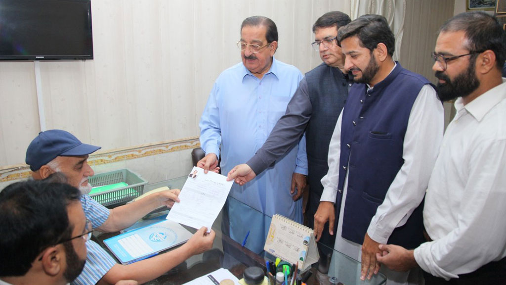 خرم نوازگنڈاپور نے سیکرٹری جنرل کے عہدے کیلئے کاغذات نامزدگی جمع کرادئیے