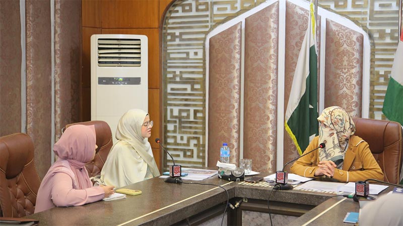 Annual Progress & Action Plan Presented by Mustafavi Sisters in Meeting with Dr. Ghazala Qadri
