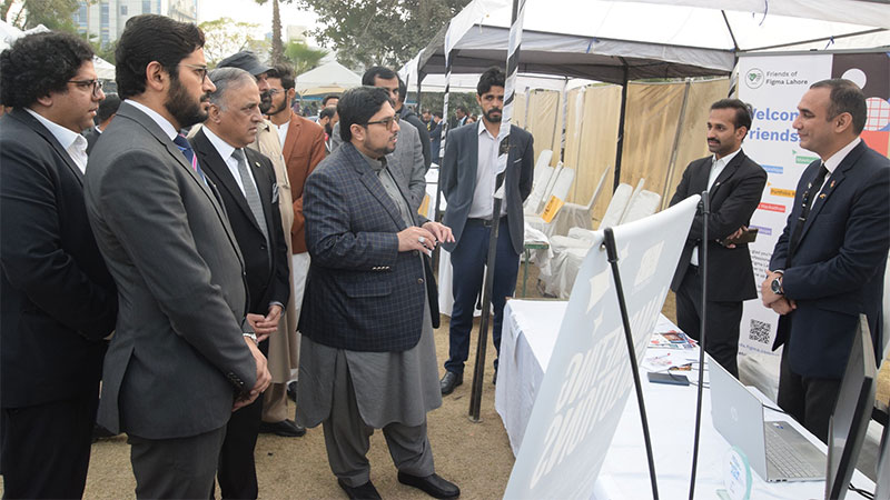 Prof. Dr. Hussain Mohi-ud-Din Qadri Visits Company Stalls at Job Fair 2025, Emphasizes University–Industry Collaboration